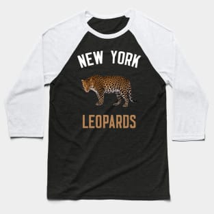 New York Leopard Baseball T-Shirt